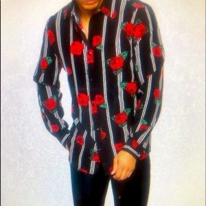 Button Down Rose Shirt